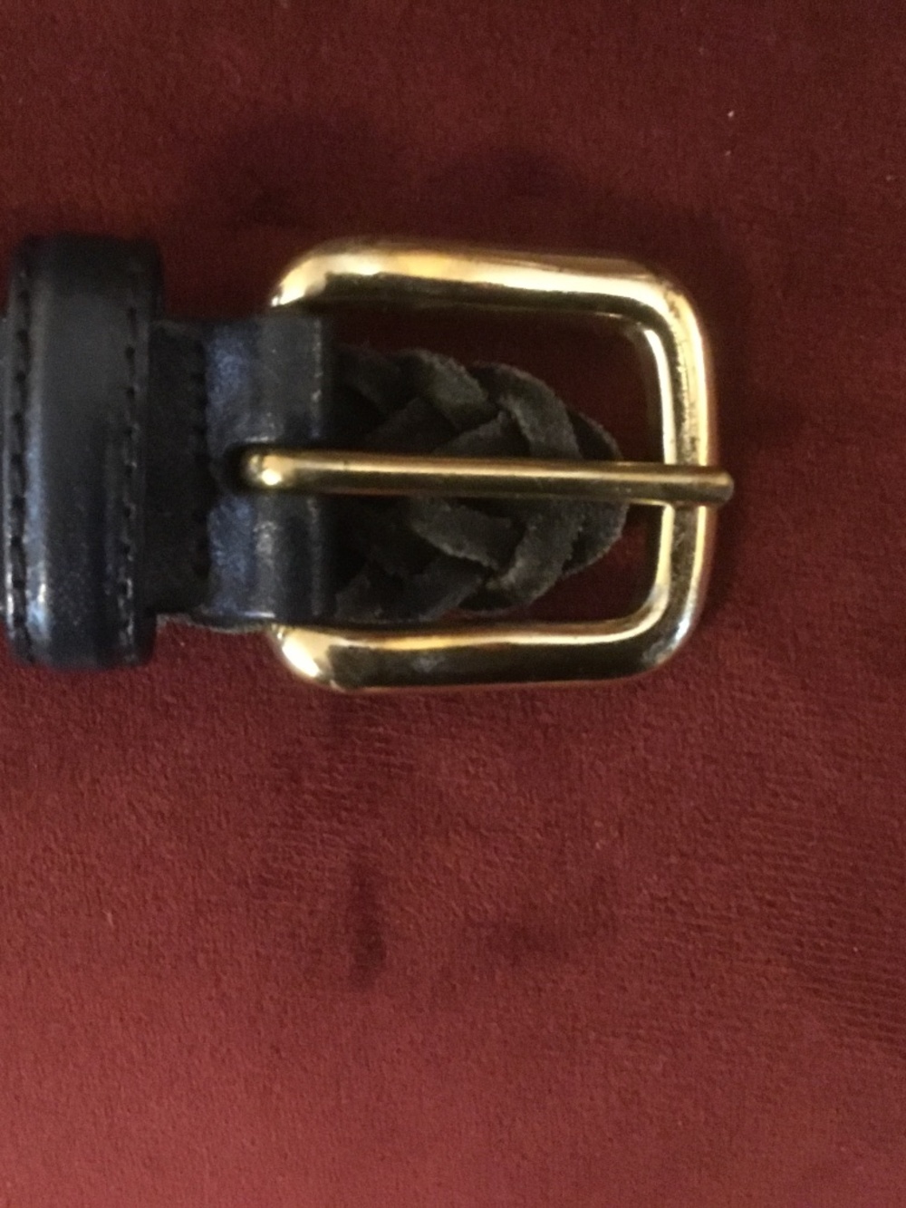 Women’s Genuine Leather Braided Belt -Blue size 26 (Guatemala) - Picture 3 of 5